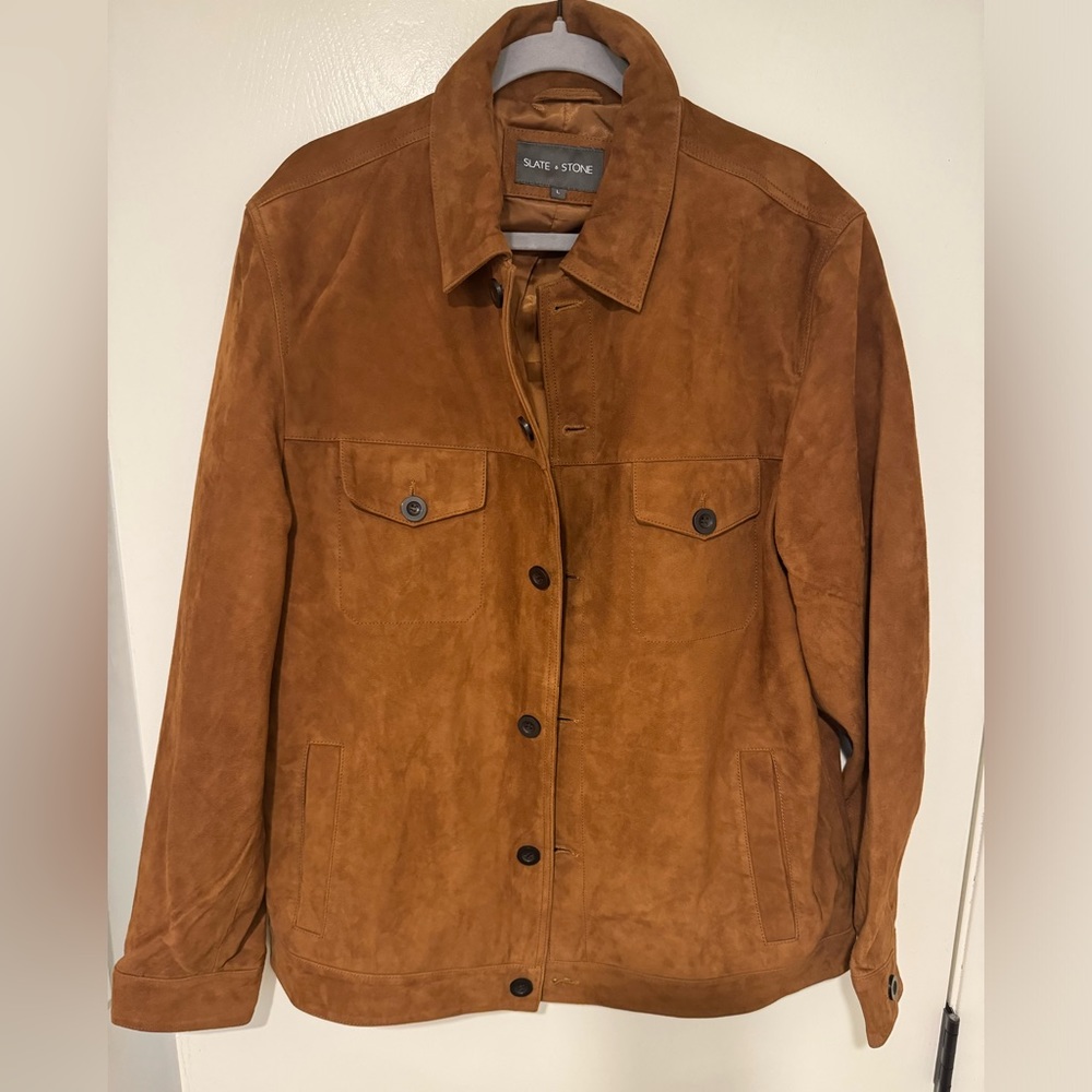 Slate and Stone suede jacket Men’s size L.
